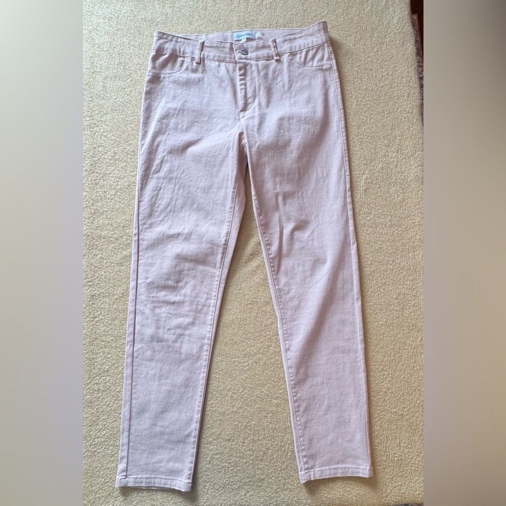 Calvin Klein Women's Soft Pink Skinny Jeans